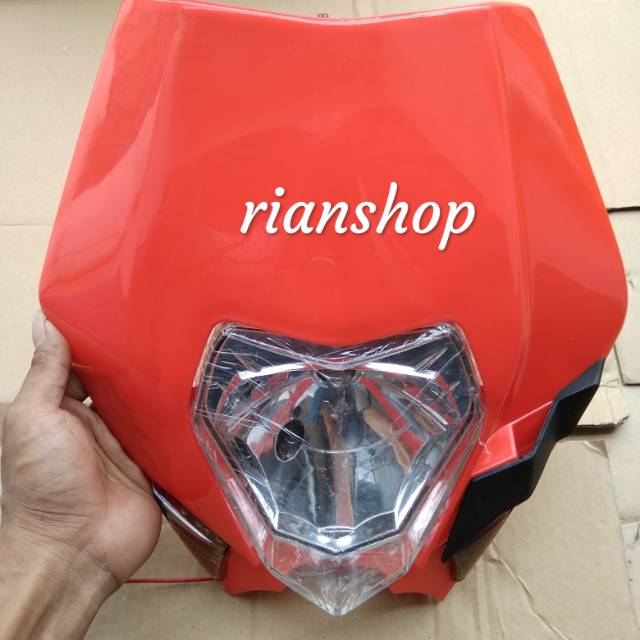 Reflektor totok lampu depan trail ktm 250 2013 2014 sixday berkualitas ada 6warna