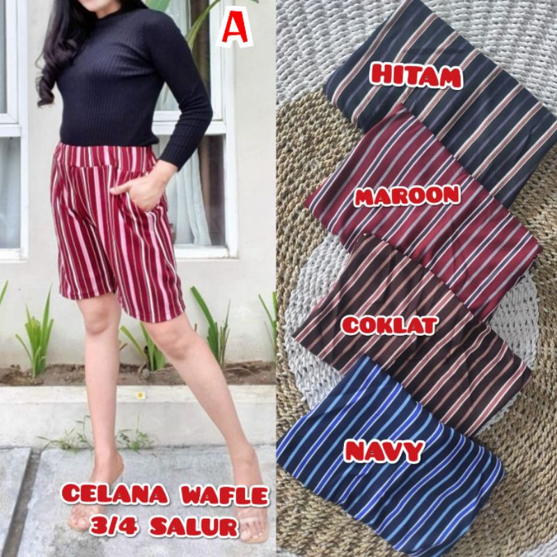 [Fashion Wanita] KULOT SALUR celana pendek | dugem | murah | tebal