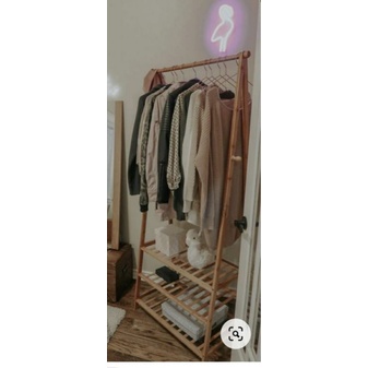 gantungan baju kayu jati
