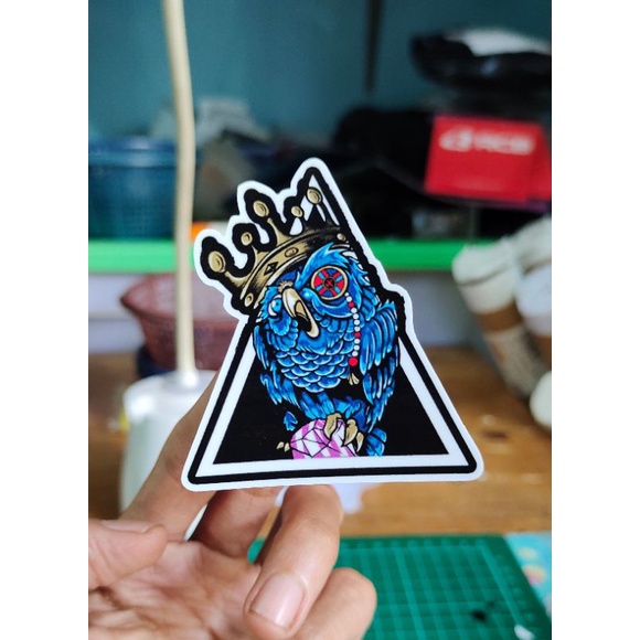 

stiker print burung raja custom stiker keren