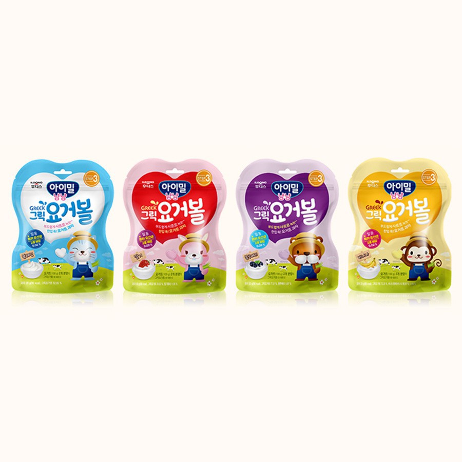 ildong Foodies Greek Yogurt Ball #Blueberry / #Mango Banana / #Plain / #Strawberry 20g 100%