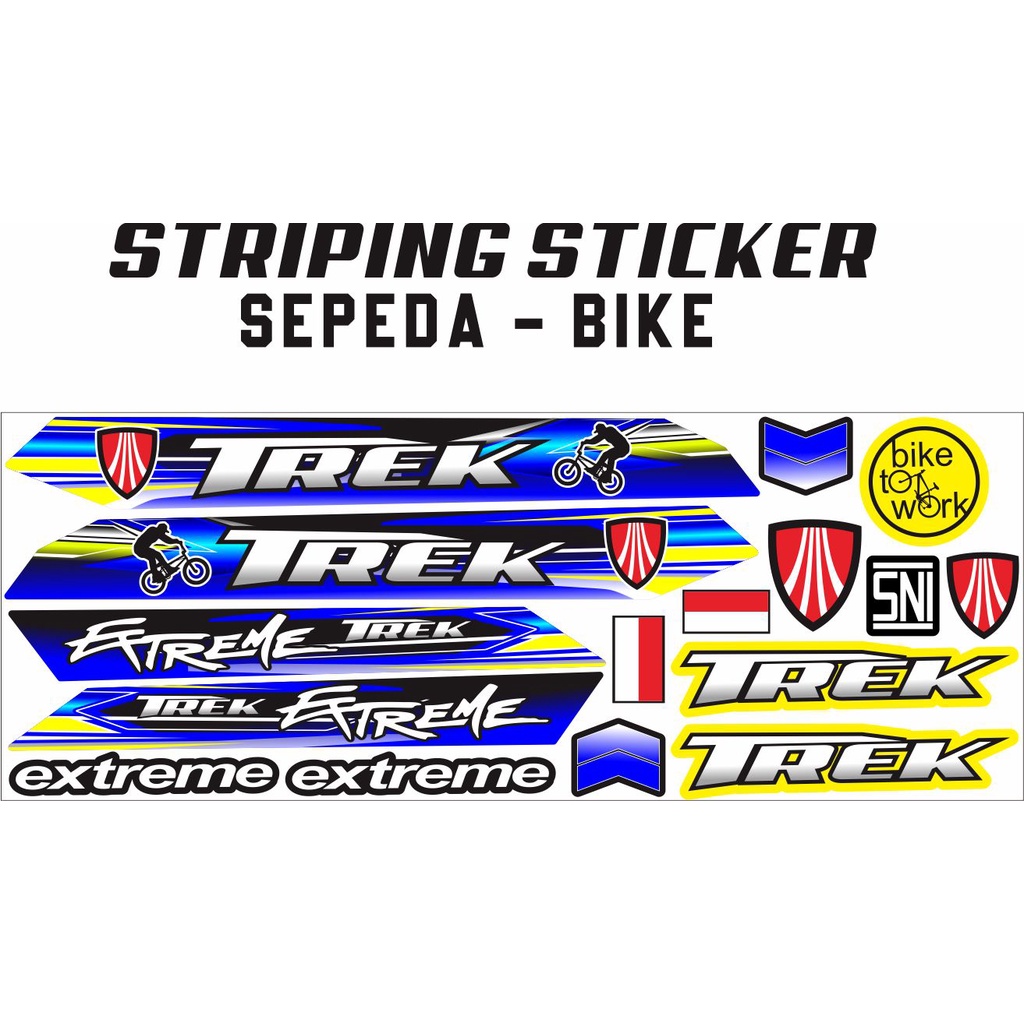 LIS MOTIF VARIASI STIKER/STRIPING VARIASI TREX SEPEDAH-BIKA VARIASI BIKE SEPEDA UNIVERSAL STRIPING S