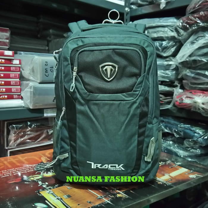 Tas Ransel Laptop | Tas Kerja | Tas Sekolah TRACK TRACKER Original - Abu-abu