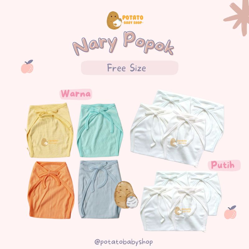 Nary - Popok Kain Tali Polos &amp; Warna