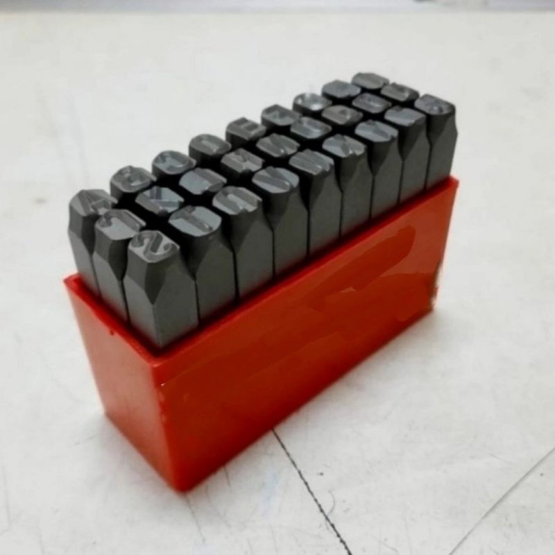 mata ketok huruf 10mm dan angka 10mm 1 set