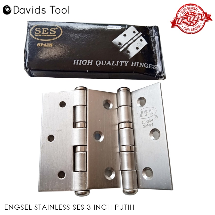 Engsel Pintu Jendela Stainless Stenlis 3 Inch Ses Putih