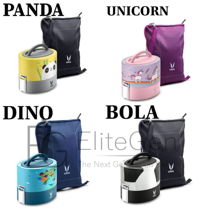 Vaya Lunch Box 600Ml Rantang Stainless Steel - Ungu Murah + Gratis Ongkir