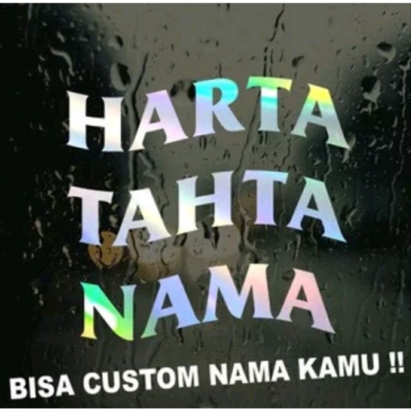 

Stiker viral HARTA TAHTA NAMA || Stiker Viral || Stiker Custom