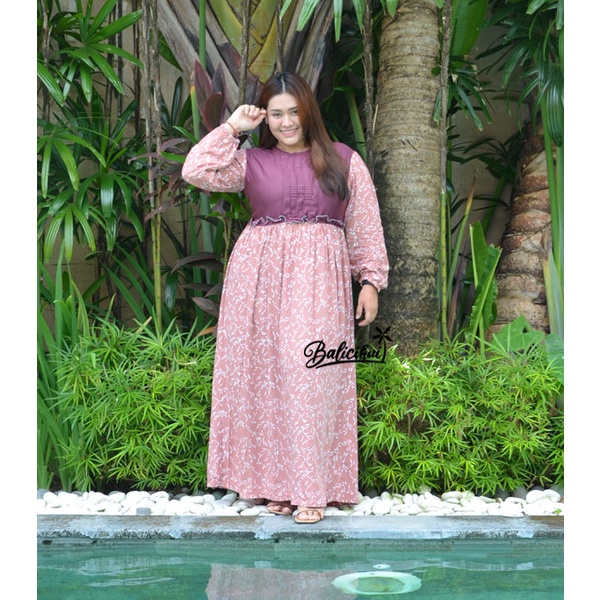 Balicihui Dress Latania Long Dress Plus Size Big Size Jumbo Gamis