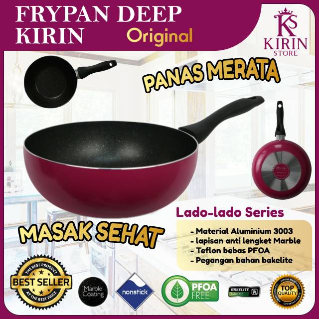 Wajan Anti Lengket Teflon Fry Pan Frypan Panci Peralatan Perlengkapan