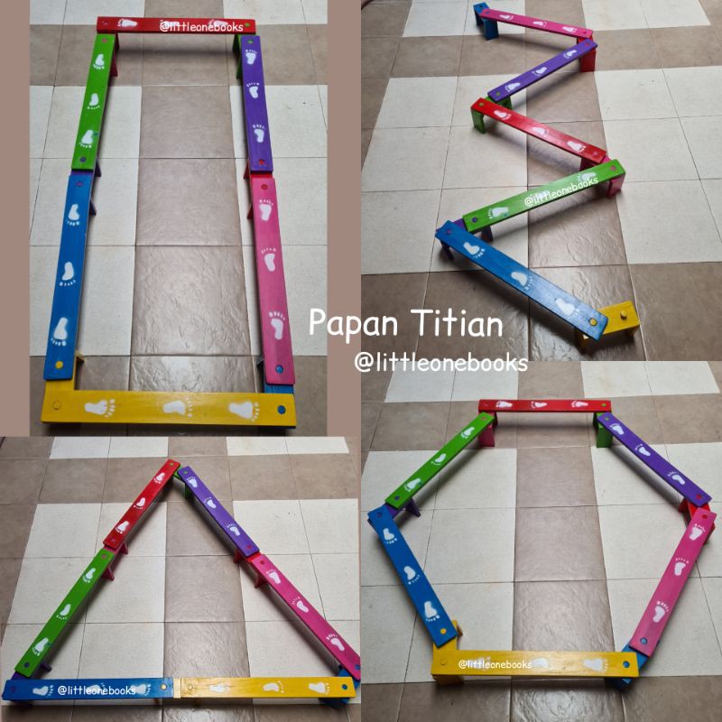 papan titian / balance beam / mainan kayu anak