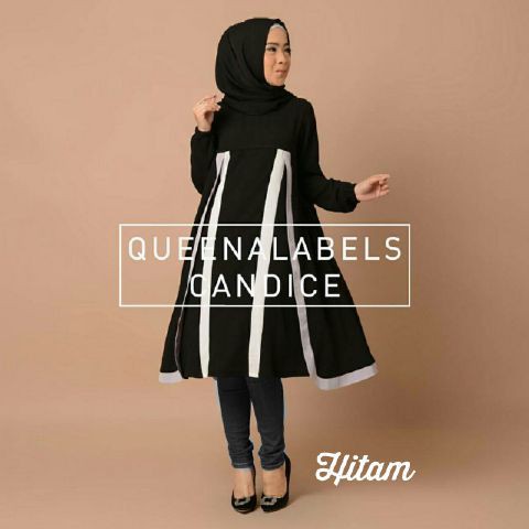 HOPYLOVY SUPER SALE - Set Muslimah Candice (Tunik + Celana + Pashmina)