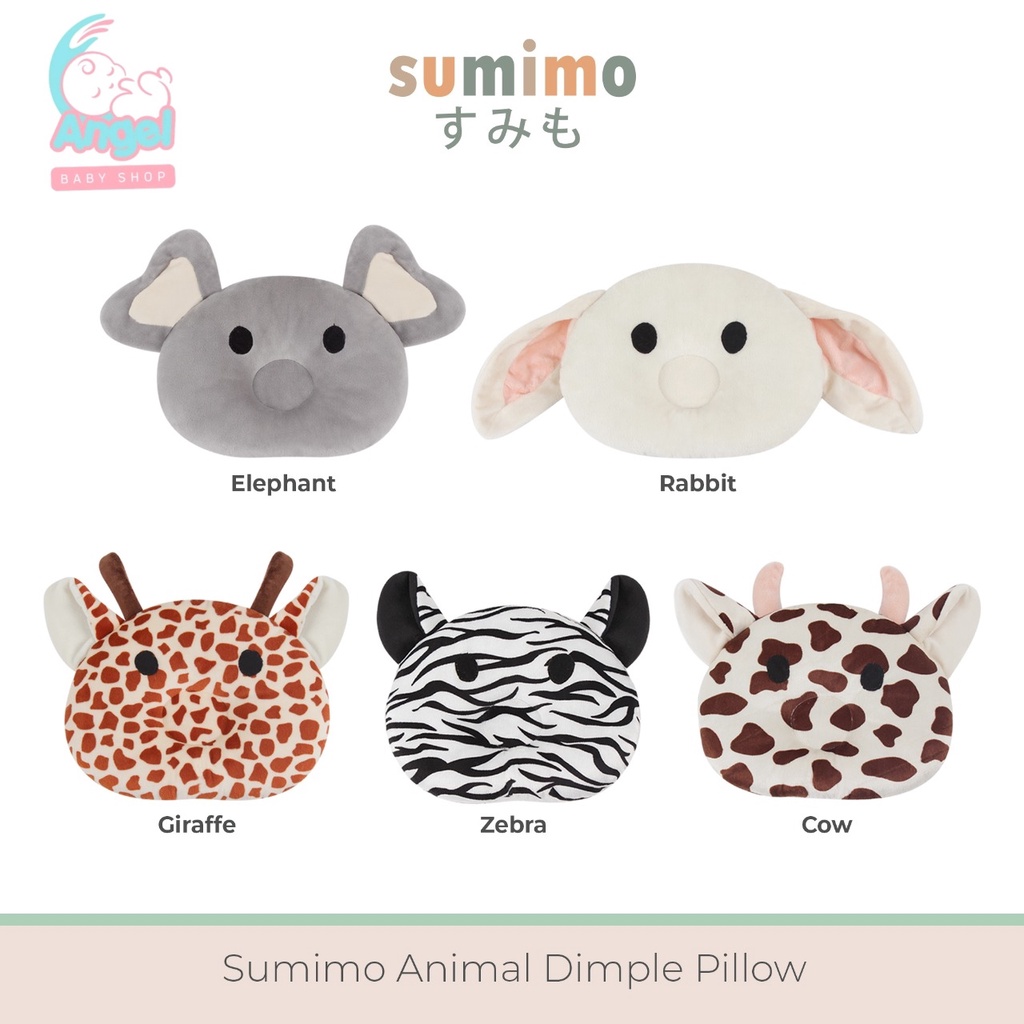 Sumimo Animal Dimple Pillow Ergonomic Bantal Peang / Bantal Peang Super Pluffy