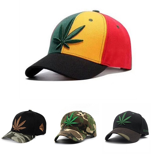 Topi Baseball Motif Daun Maple Sombrero Gaya Hip Hop Untuk Pria Dan Wanita