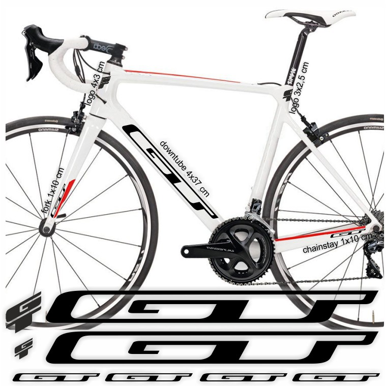 Stiker Sepeda GT Untuk Frame Sepeda Universal