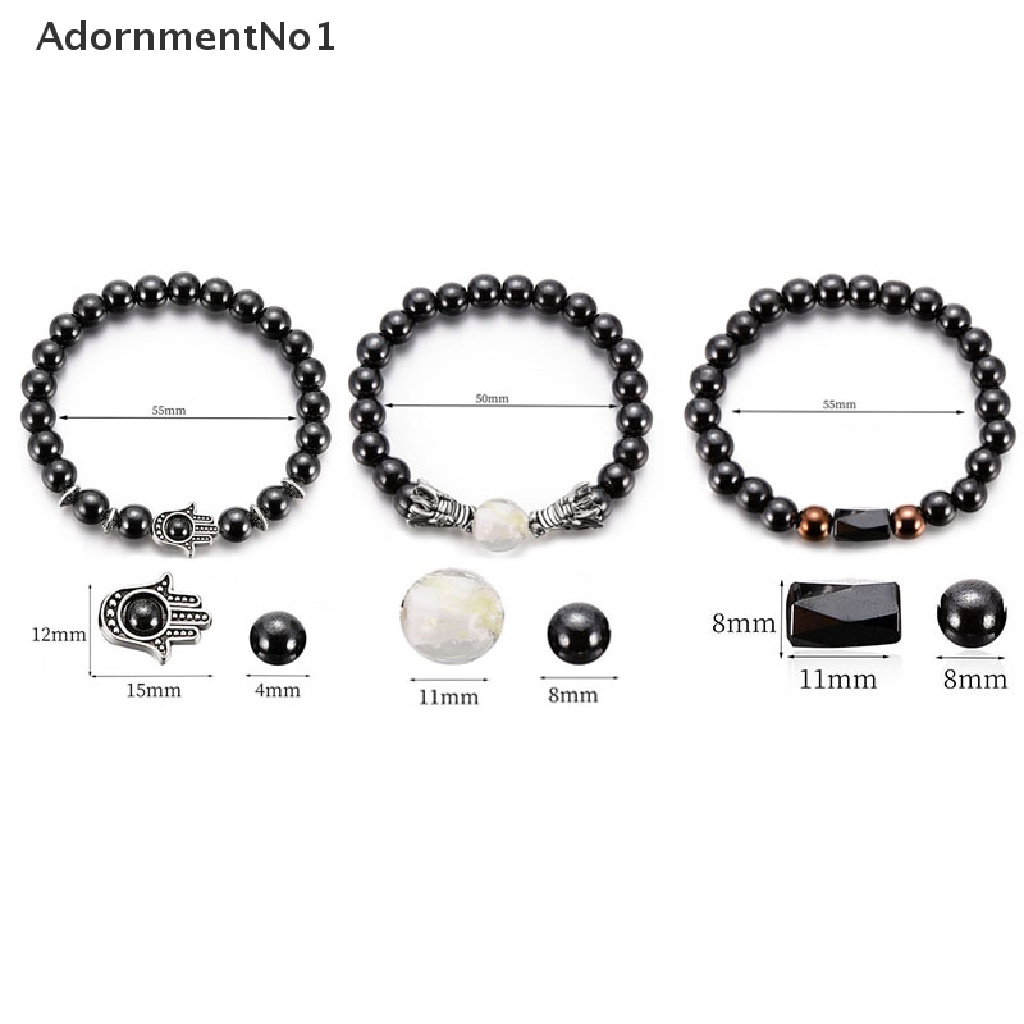 (AdornmentNo1) Gelang Manik Hematite Magnetik Untuk Kesehatan