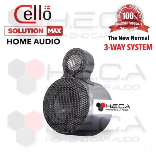 CELLO Solution Max 3-Way Speaker Tweeter Mini Bookshelf BEST QUALITY