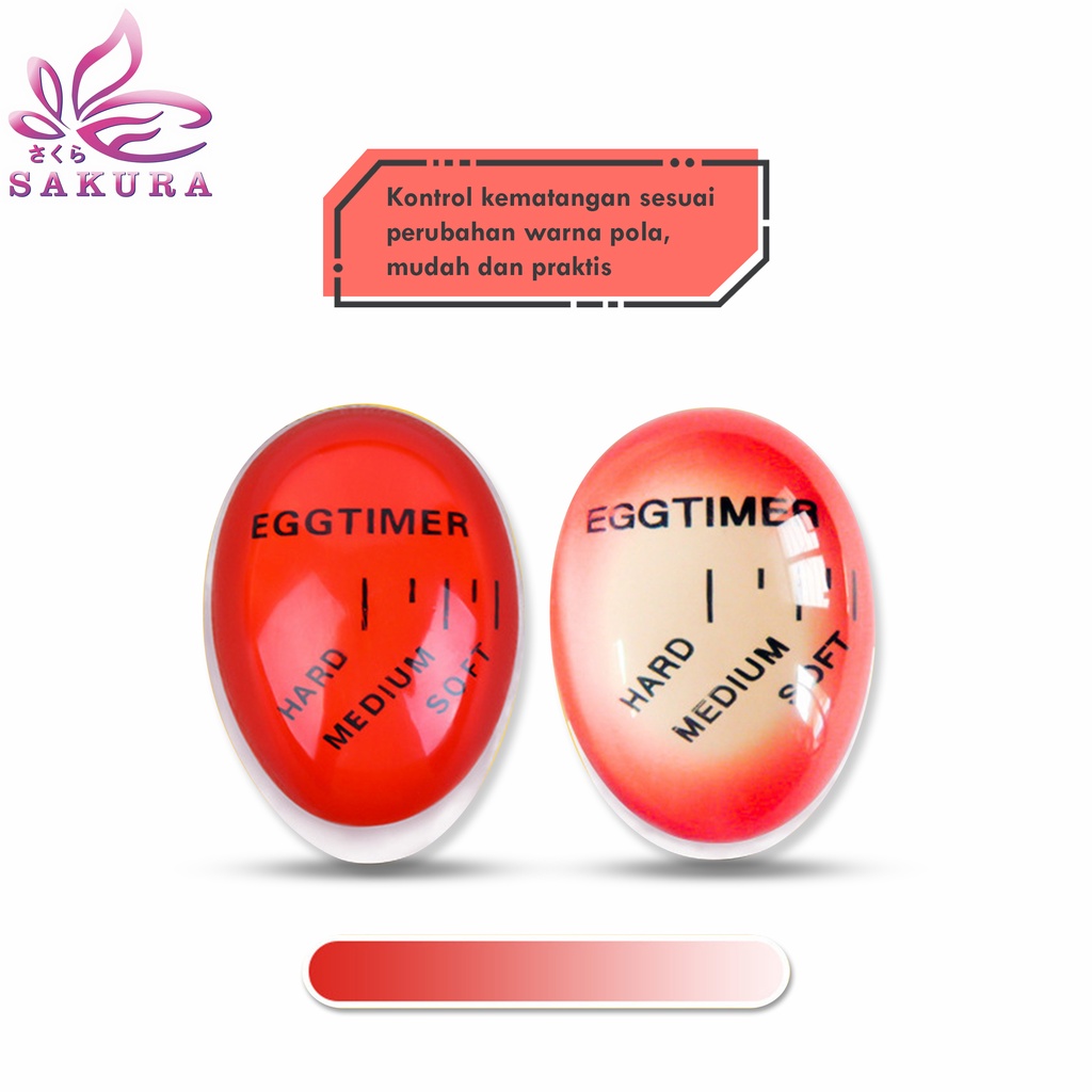 EGG TIMER Perfect Boiled Indicator/ Pengukur Suhu Telur Rebus Kitchen Unik&amp;Lucu-SOSOYO