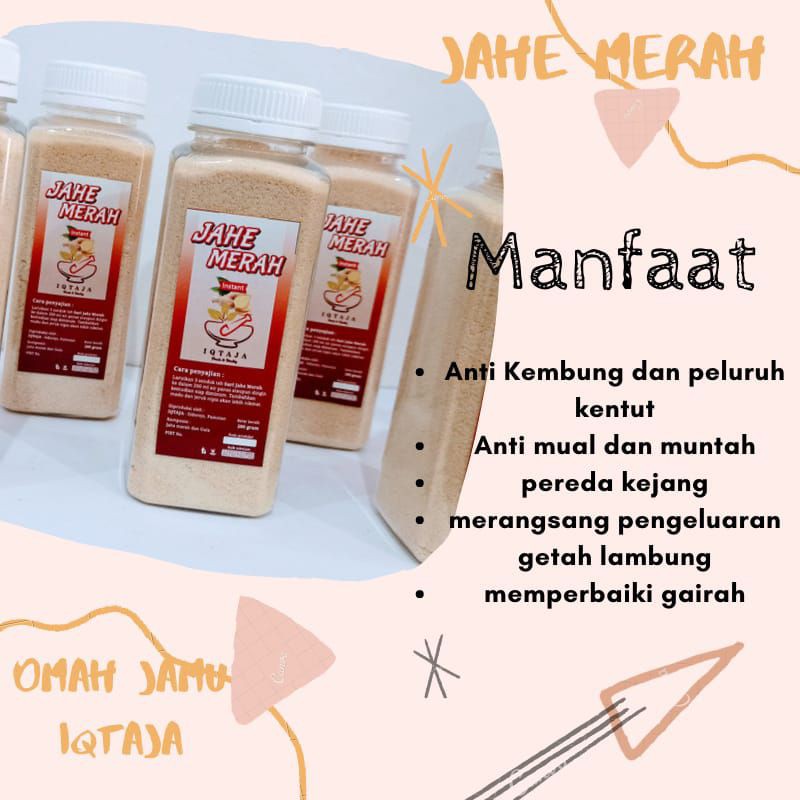 

(READY) Serbuk Minuman Tradisional JAHE MERAH 200gr