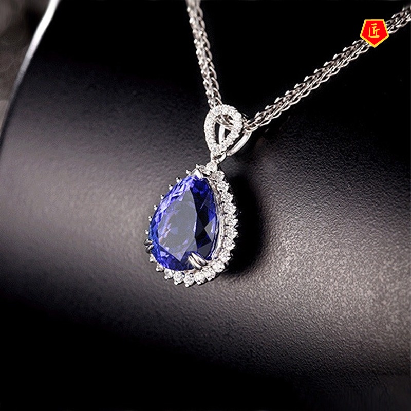 [Ready Stock]Classic Imperial Concubine Luxury Sapphire Pendant European and American Fashion