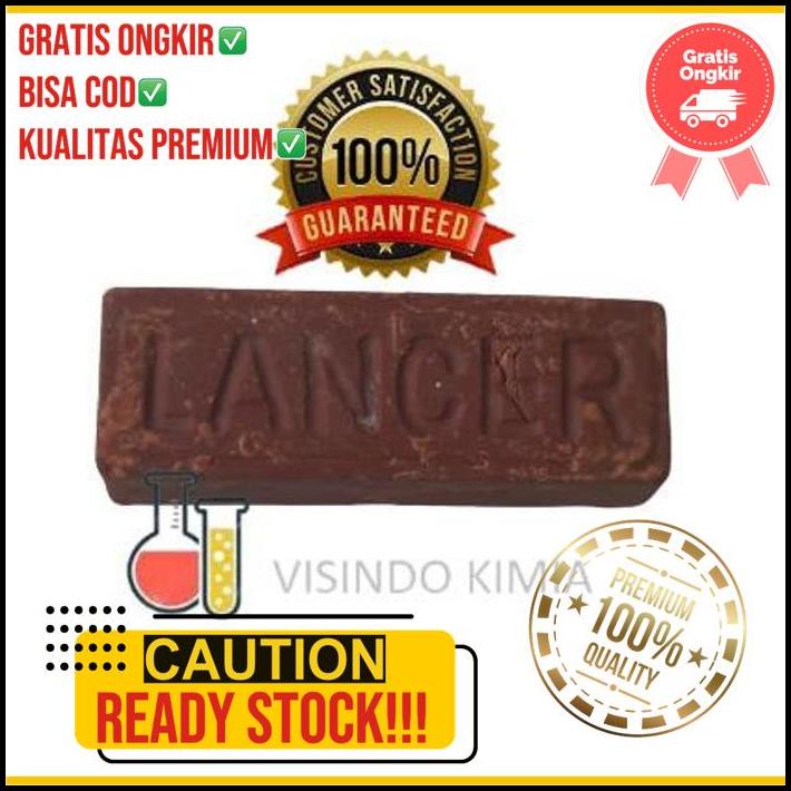 batu poles lancer warna coklat