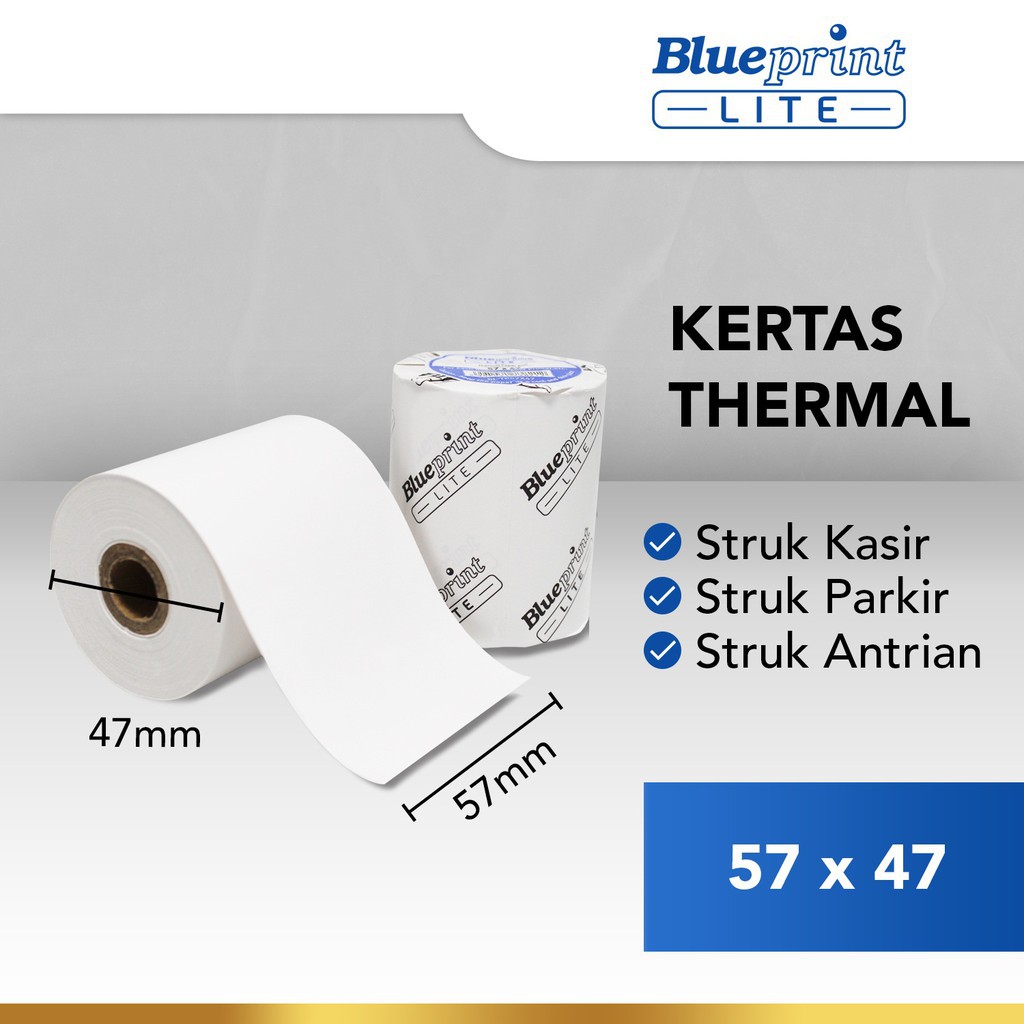 

Blueprint Kertas Thermal Lite Thermal Paper Roll 57x47