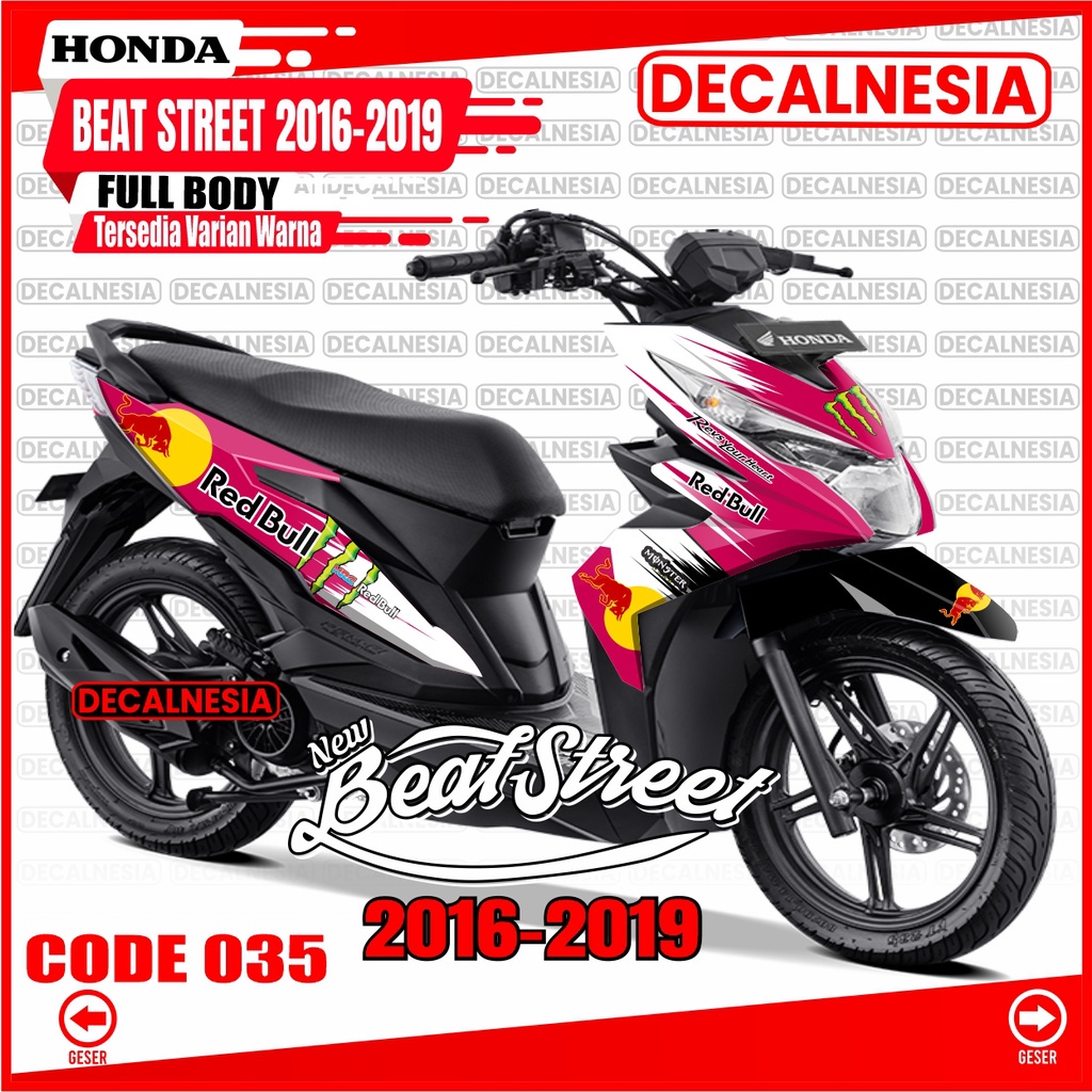 Decal Stiker Beat Street 2018 2019 Old Full Body Motor Honda Sticker Beat Street 2016 2017 Modifikas
