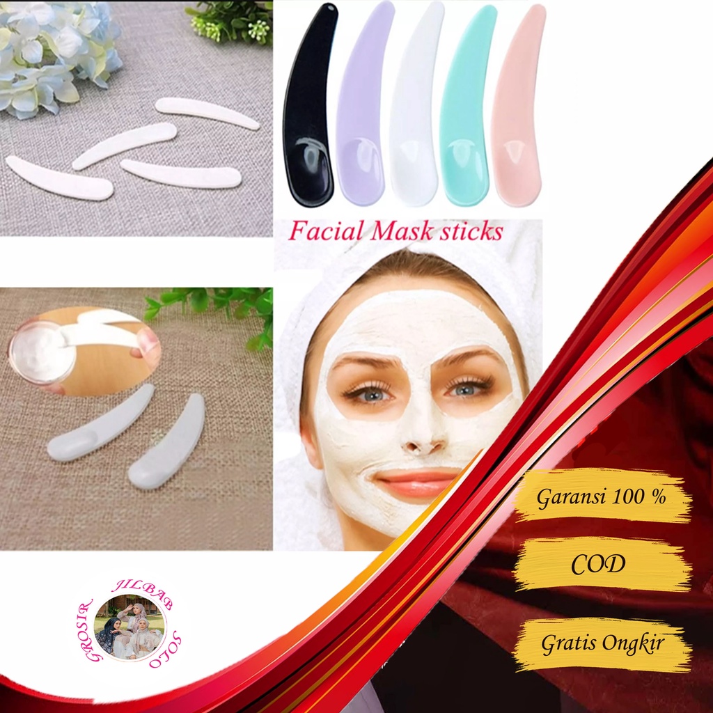 Spatula Masker Mini Warna Warni -- AC 319 -- / Spatula Sendok untuk Kosmetik Masker Krim Cream Wajah alat Peralatan Facial Kecantikan Perawatan Kulit Muka Wajah Wanita Pria Laki Laki agar kulit muka bebas jerawat