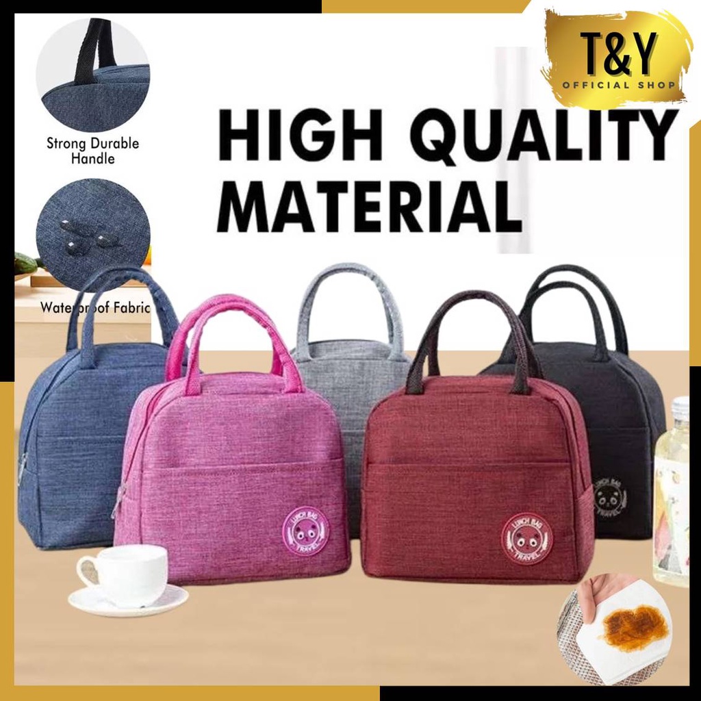 T&amp;Y Tas Bekal Anti Air Lunch Bag Cooler Makanan Anak Tas Lunch Box Karakter Brivilas Lucu Anti Panas Dingin