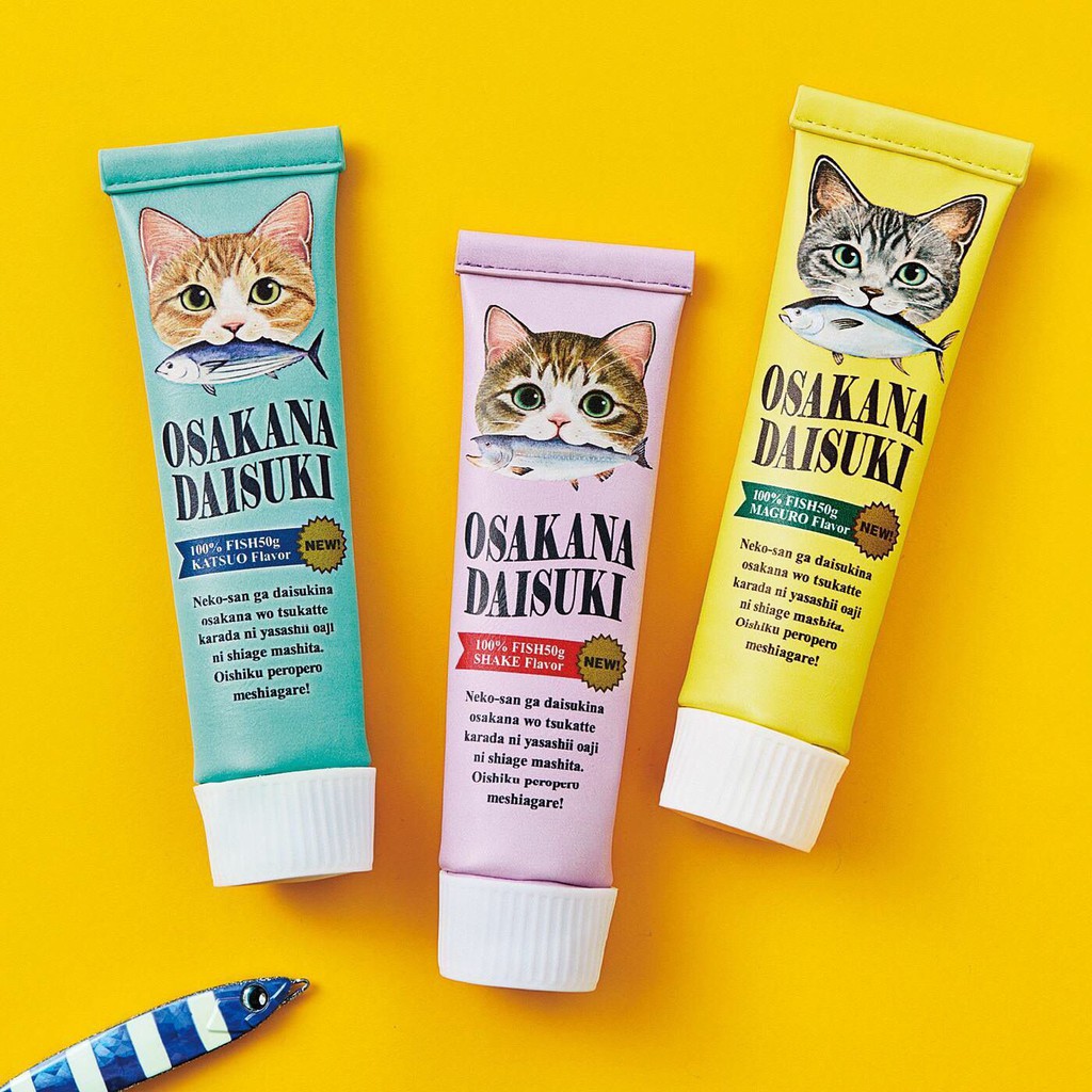 

New Cute Creative Cat Eating Fish Hose, Pen Bag And Cosmetic In 2019 Cosmetic bag