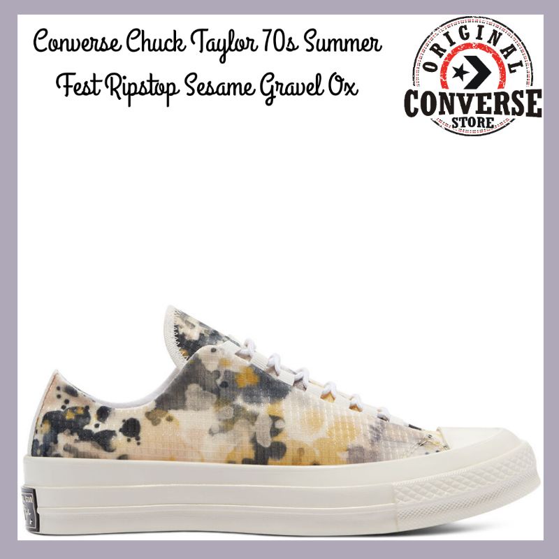 ORIGINAL CONVERSE CHUCK TAYLOR 70s SUMMER FEST RIPSTOP SESAME GRAVEL EGRET Ox 170904C WOMENS