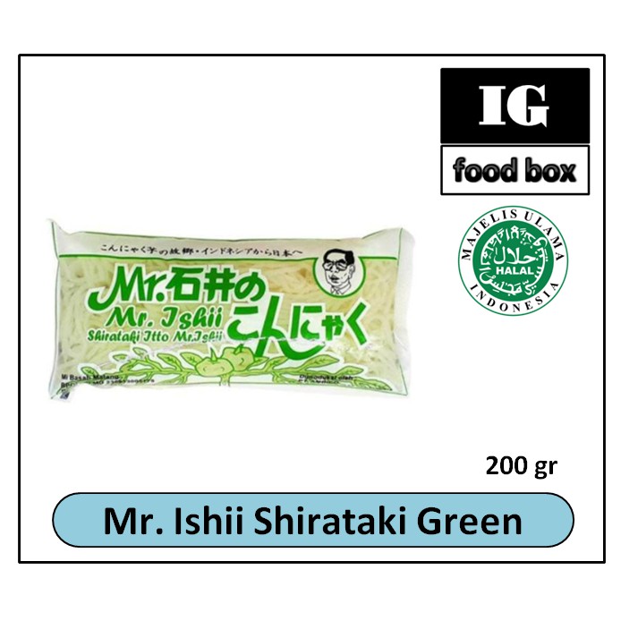 

Shirataki Basah Hijau - Mie Shirataki Hijau