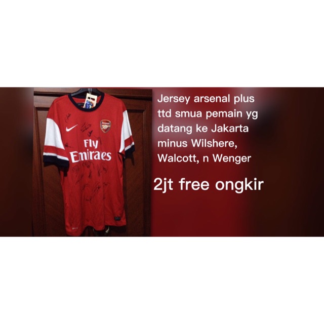 Baju Bola Limited Edition Jersey Arsenal Original 100%