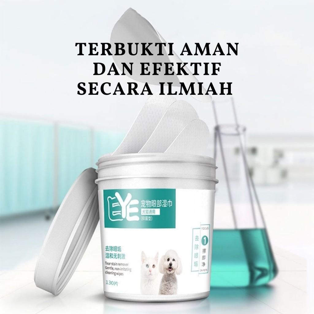 Tissue Pembersih Mata Telinga Kucing Dan Anjing Tisu Basah Untuk Kotoran / Grooming Wipes Tear Stain