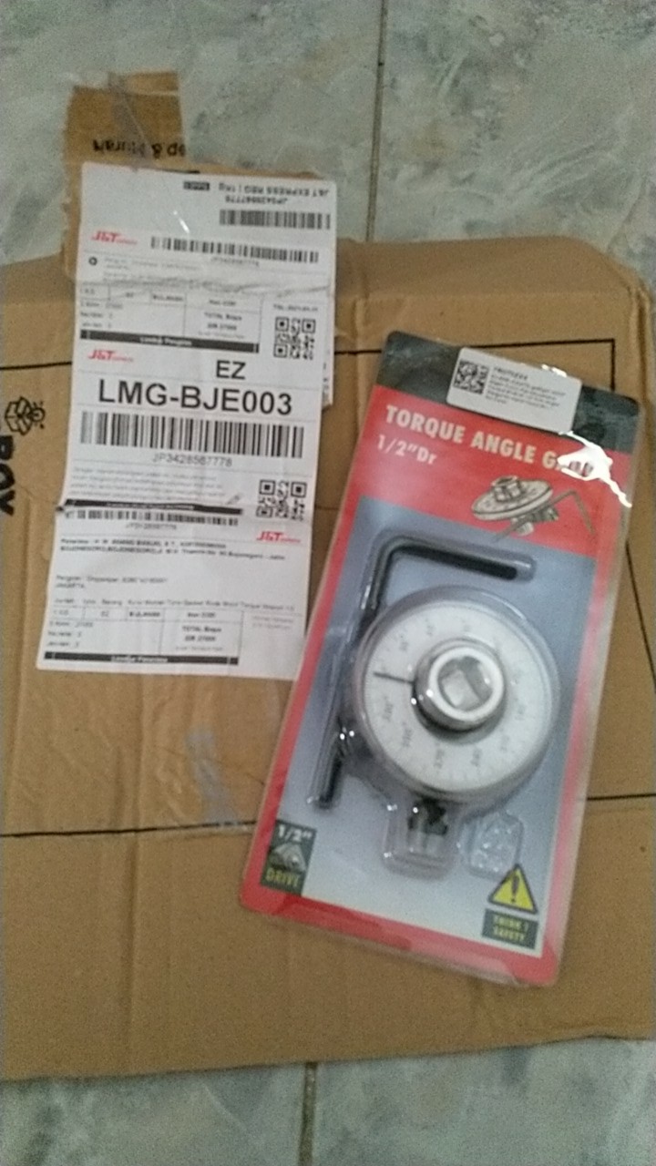 Kunci Momen Torsi Sudut Gasket Roda Mobil Torque Wrench 1/2 Angle Gauge