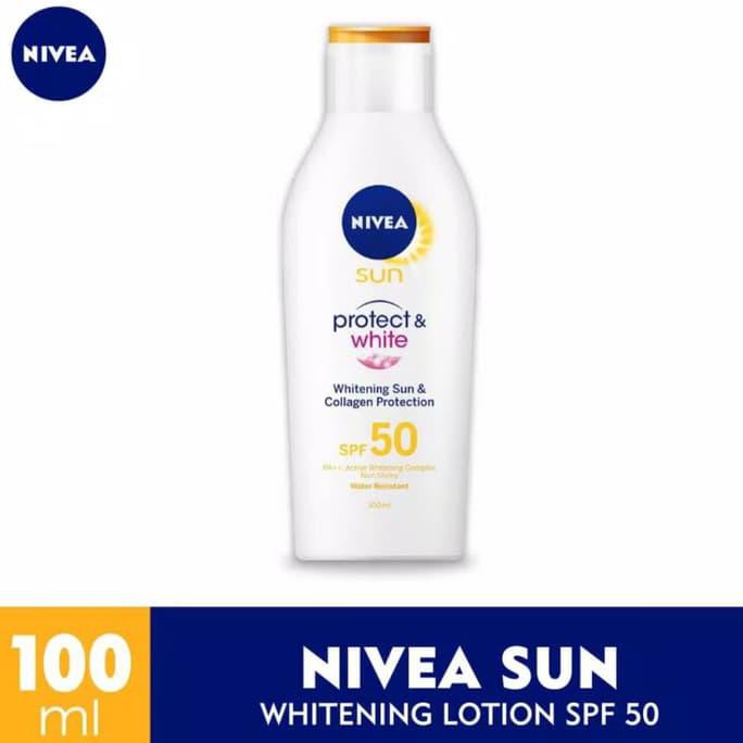 Nivea Sun SPF 50 SPF50 Whitening 100ml Sunblock Badan Body Lotion Ori - Exp 2022