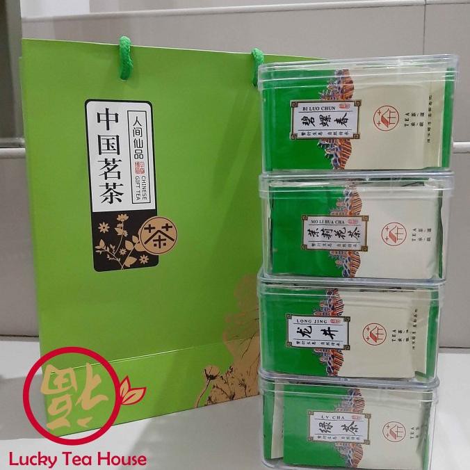 

Jual Paket Hadiah Teh Green Tea Longjing Biluochun Sencha Jasmine Gift Teh