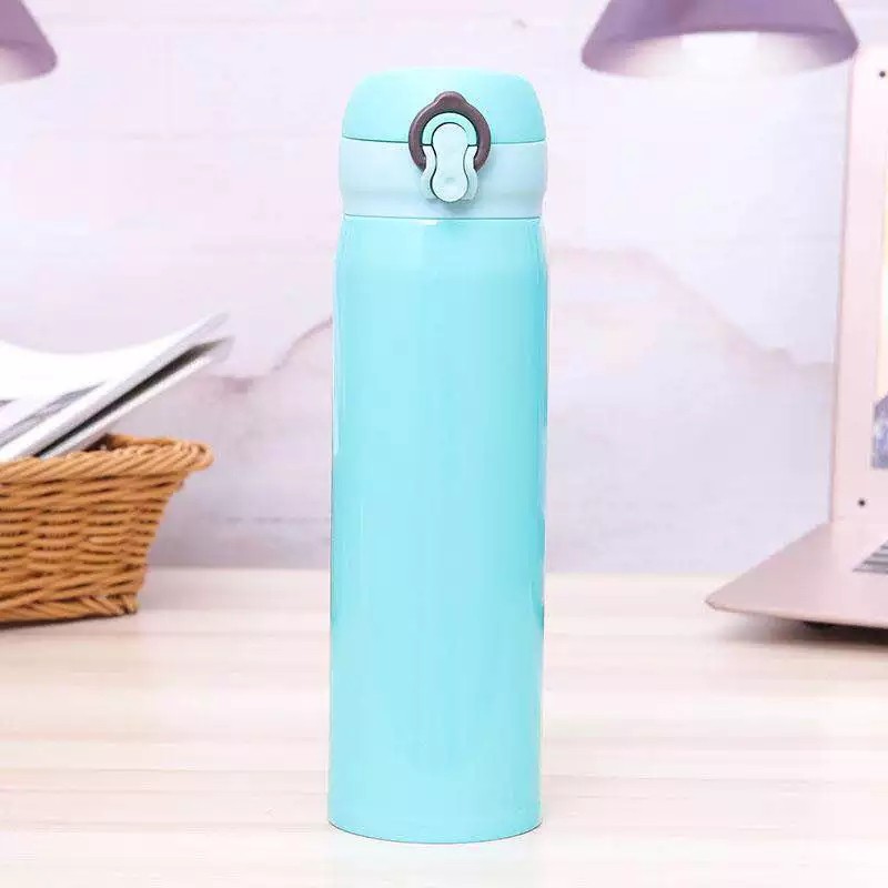 Termos Vacuum Flask Botol Minum Thermos Stainless Steel 500ml Blooming Termos Tumbler Travel Praktis