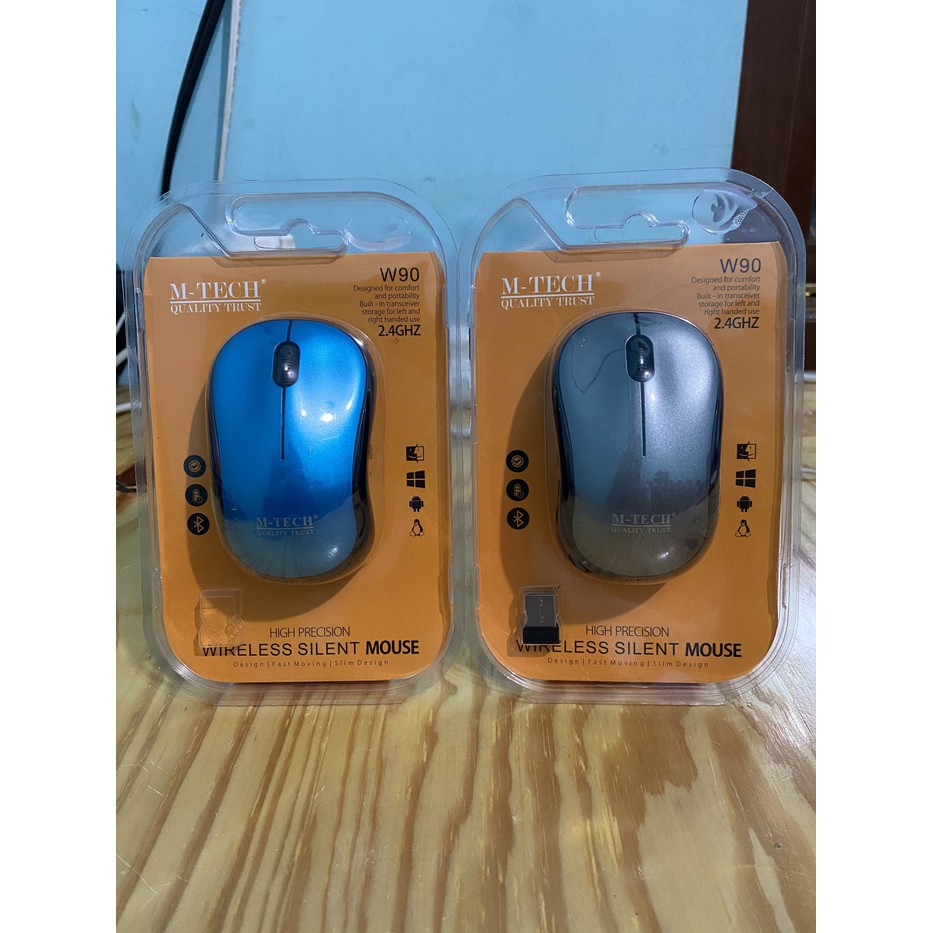 M-Tech W90 Wireless Silent Mouse 2.4Ghz Mtech W90