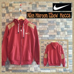 Nike Maroon Elbow Mocca (Jaket Pria)