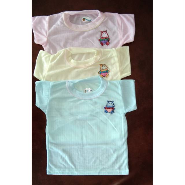 6 pcs BAJU KAOS BAYI MOTIF SALUR