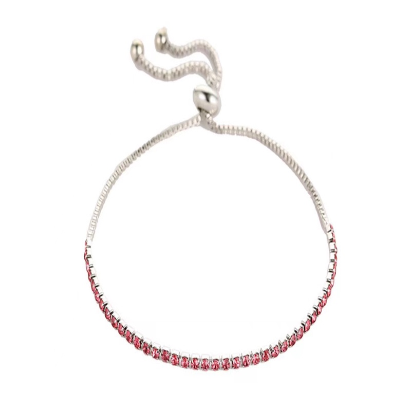 Gelang Serut Adjustable Wanita Imitasi Fashion Berlian Imitasi