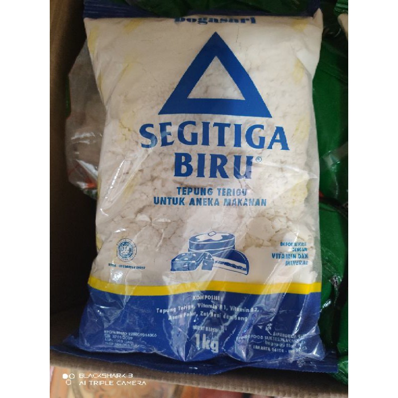 

Tepung terigu segitiga biru transparan