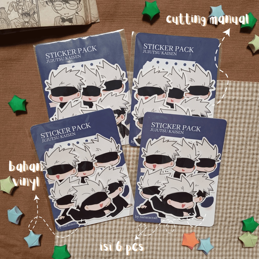 

Sticker Jujutsu Kaisen Gojo - Sticker Pack Jujutsu Kaisen by Narara Craft