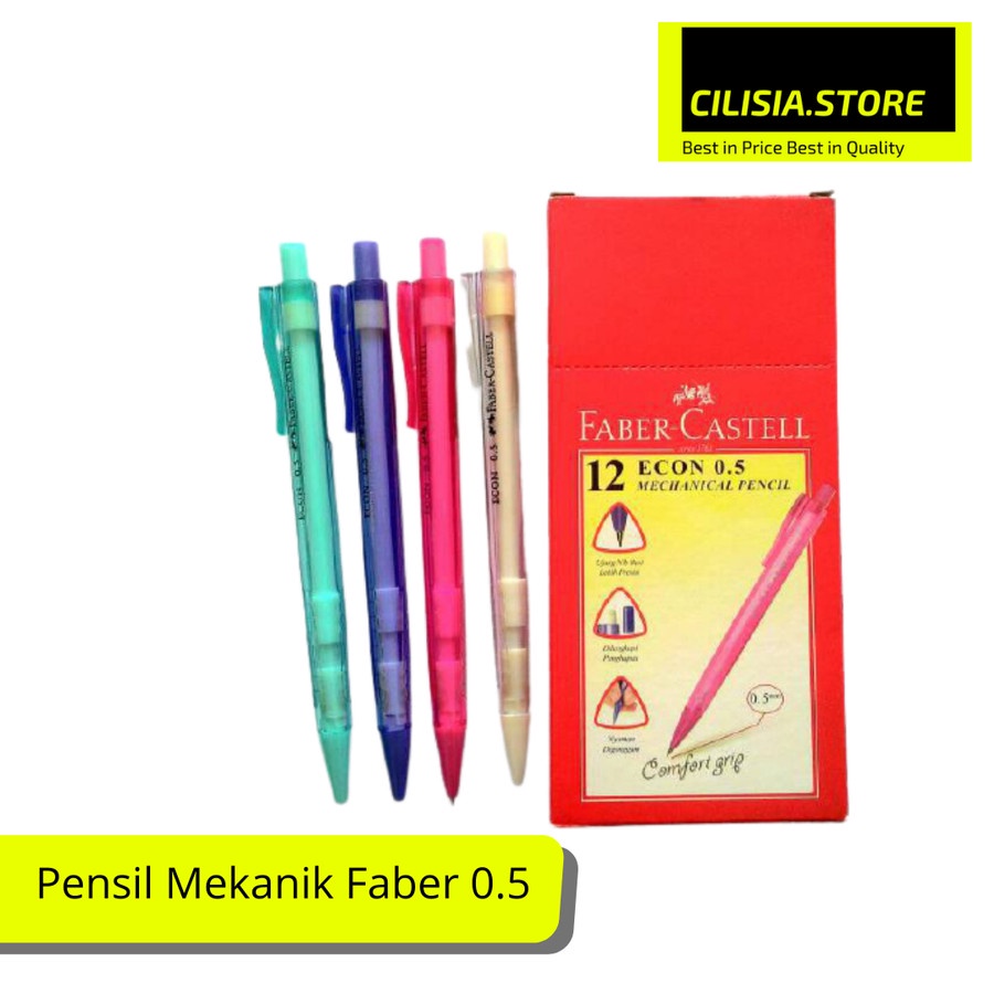 

Pensil Mekanik Faber Castell Econ 0.5mm Mechanical Pencil Comfort Grip