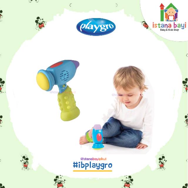 Playgro Fun Sounds Hammer - Mainan bayi