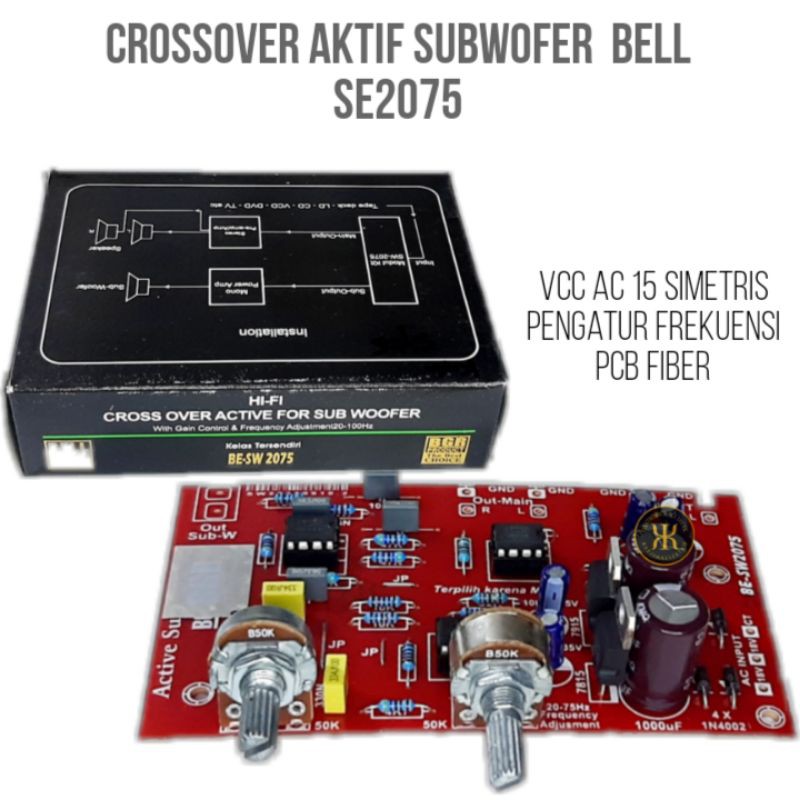 CROSSOVER AKTIF SUBWOFER BELL SW 2075