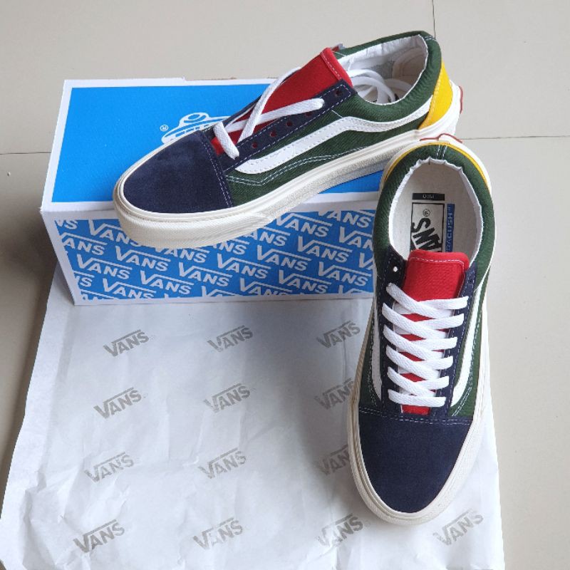 Sepatu Vans Old Skool Vault Og Rainbow Yacht Club PREMIUM BNIB Sneakers Casual Pria Wanita