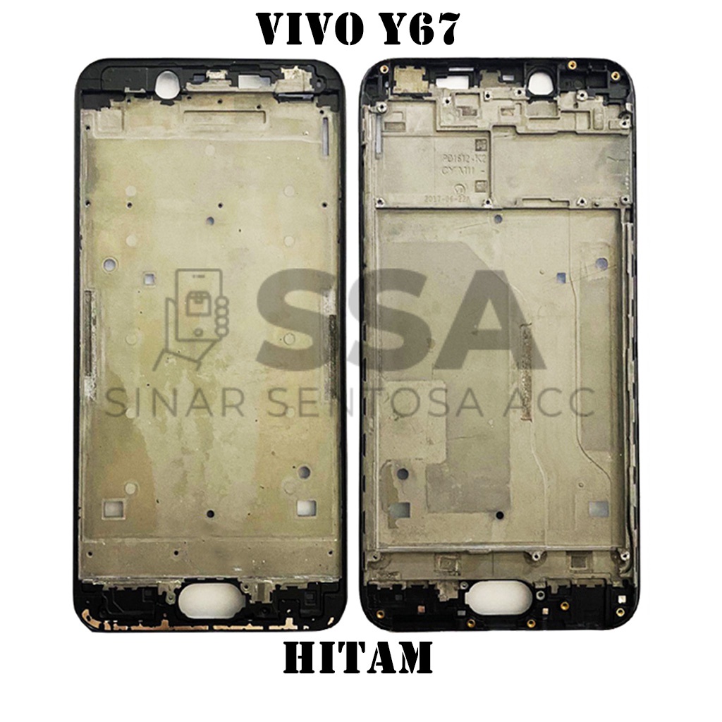 Tulang Tengah Middle Frame LCD Vivo Y67 Original 100% Tulang Casing Bezel Bezzel Bazel Handphone HP Ori Original Awet Murah Y 67