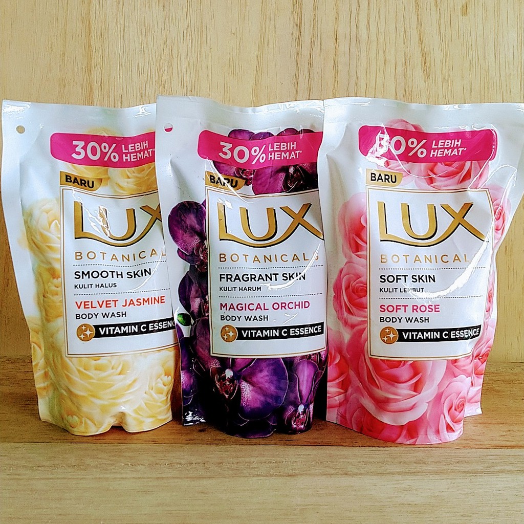 Lux cair sabun mandi 450ml refill